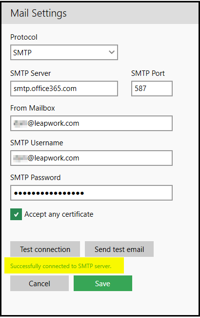 How to Setup Email with SMTP