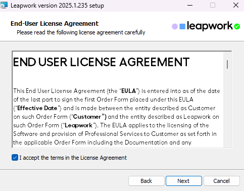 Upgrading Leapwork