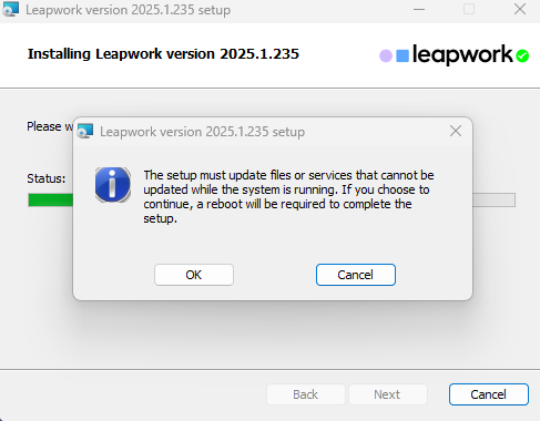 Upgrading Leapwork